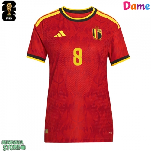 Belgien Youri Tielemans #8 Replika Hjemmebanetrøje Dame VM 2026 Kortærmet